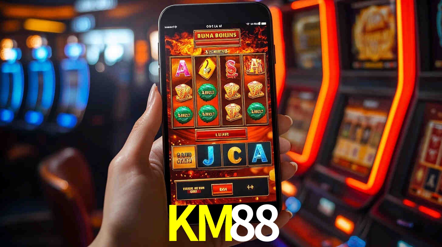 Interfaz de la app móvil KM88 en un smartphone moderno